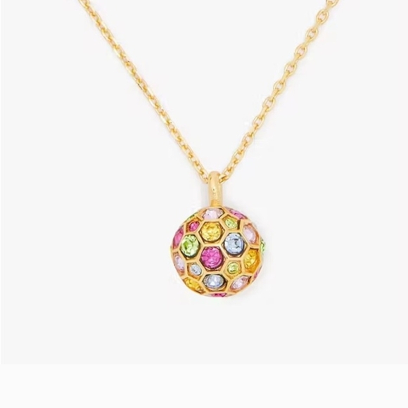 kate spade Jewelry - Kate Spade Gold and Multicolor Necklace with Elegant Pendant NWT NEW WITH TAG